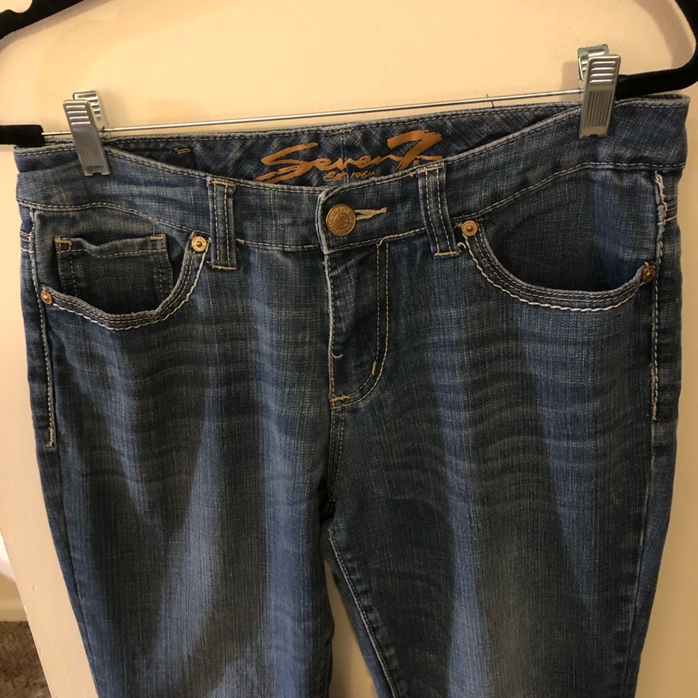 Seven7 slim boot cut jeans sz 10 - Picture 1 of 5